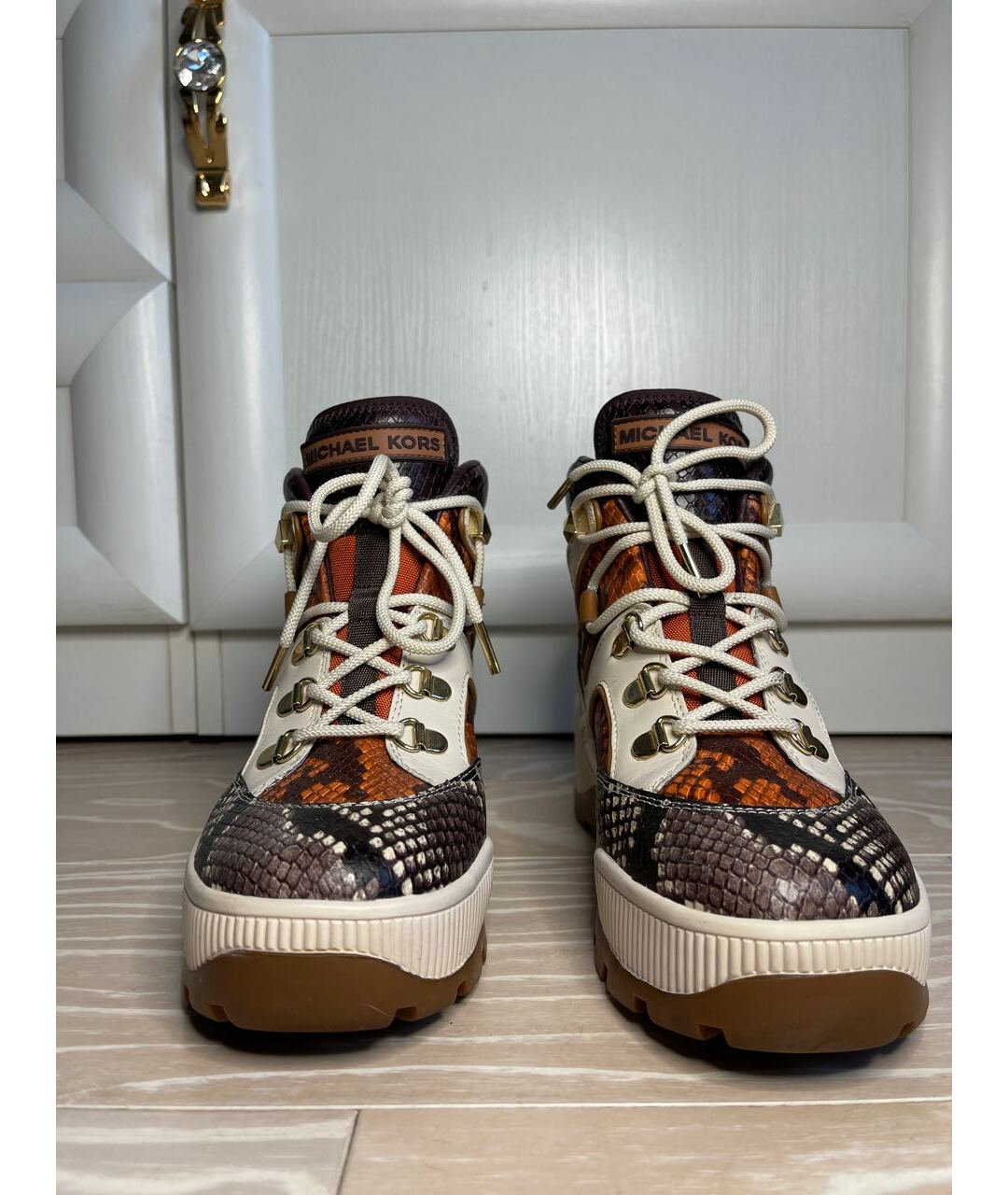 MICHAEL KORS Мульти кожаные ботинки, фото 5