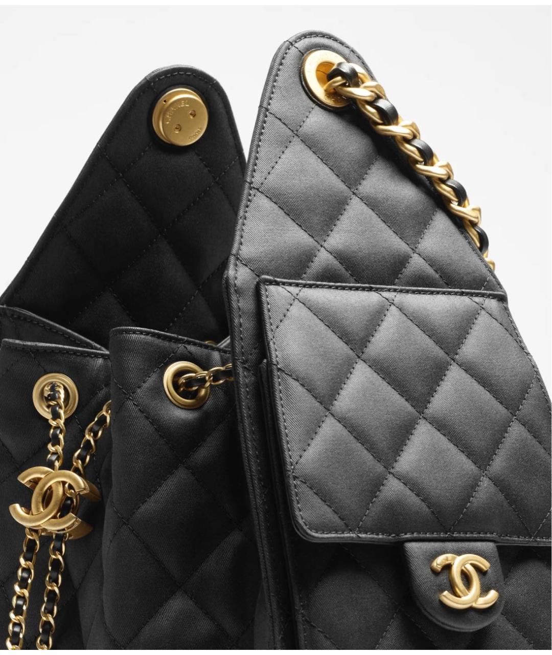 CHANEL Черная кожаная сумка через плечо, фото 3