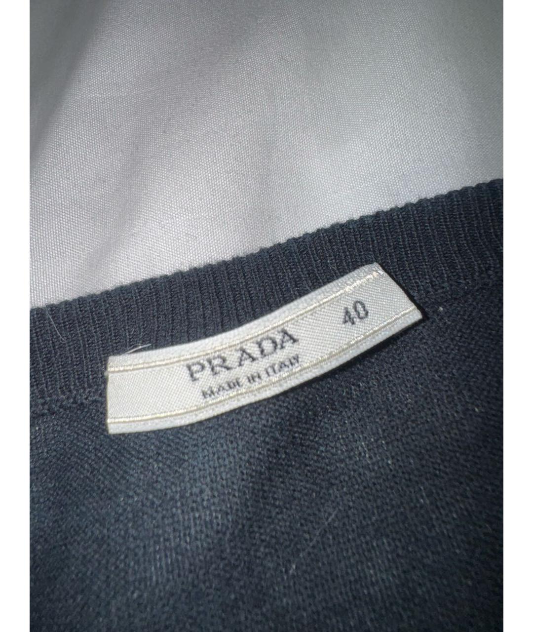 PRADA Черный хлопковый кардиган, фото 7