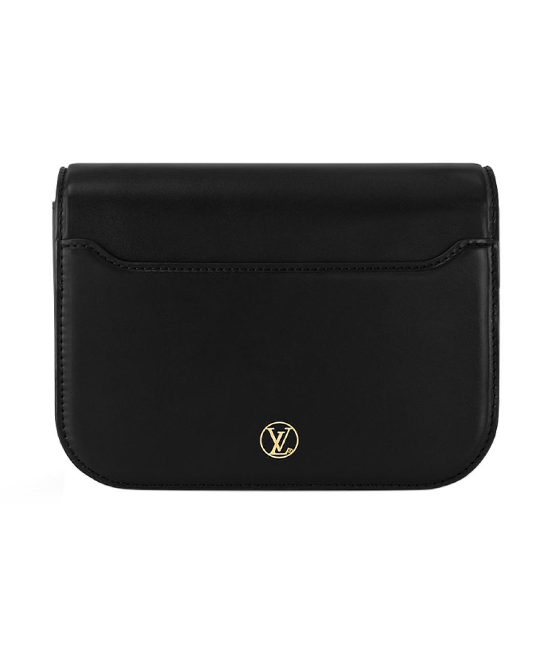 LOUIS VUITTON Черная кожаная сумка через плечо, фото 3
