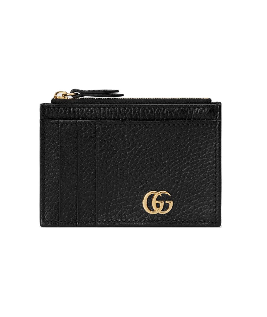 GUCCI Черный кожаный кошелек, фото 1