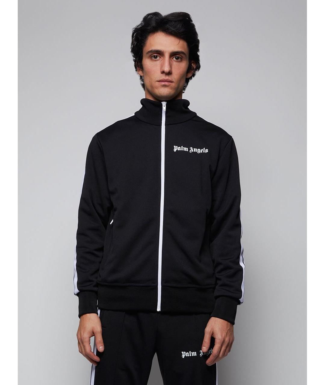 PALM ANGELS Черная полиэстеровая спортивная куртка, фото 6