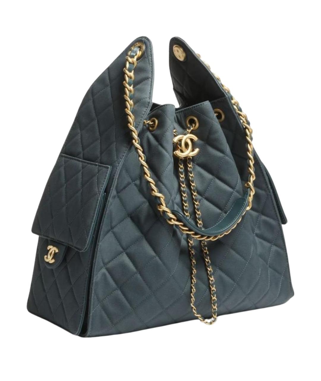 CHANEL Черная кожаная сумка через плечо, фото 1