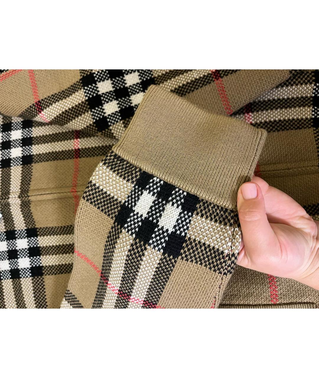 BURBERRY Бежевый шерстяной кардиган, фото 6