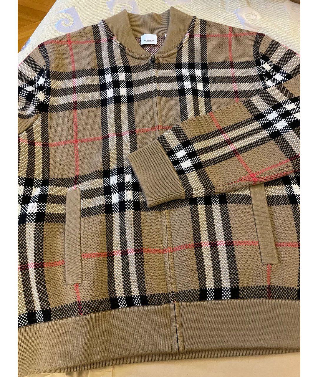 BURBERRY Бежевый шерстяной кардиган, фото 2