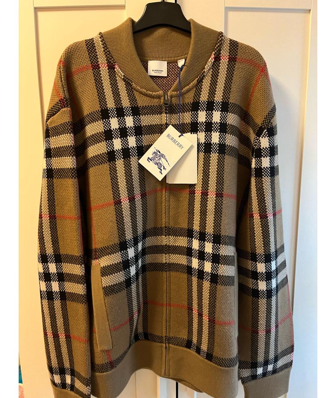 BURBERRY Бежевый шерстяной кардиган, фото 9