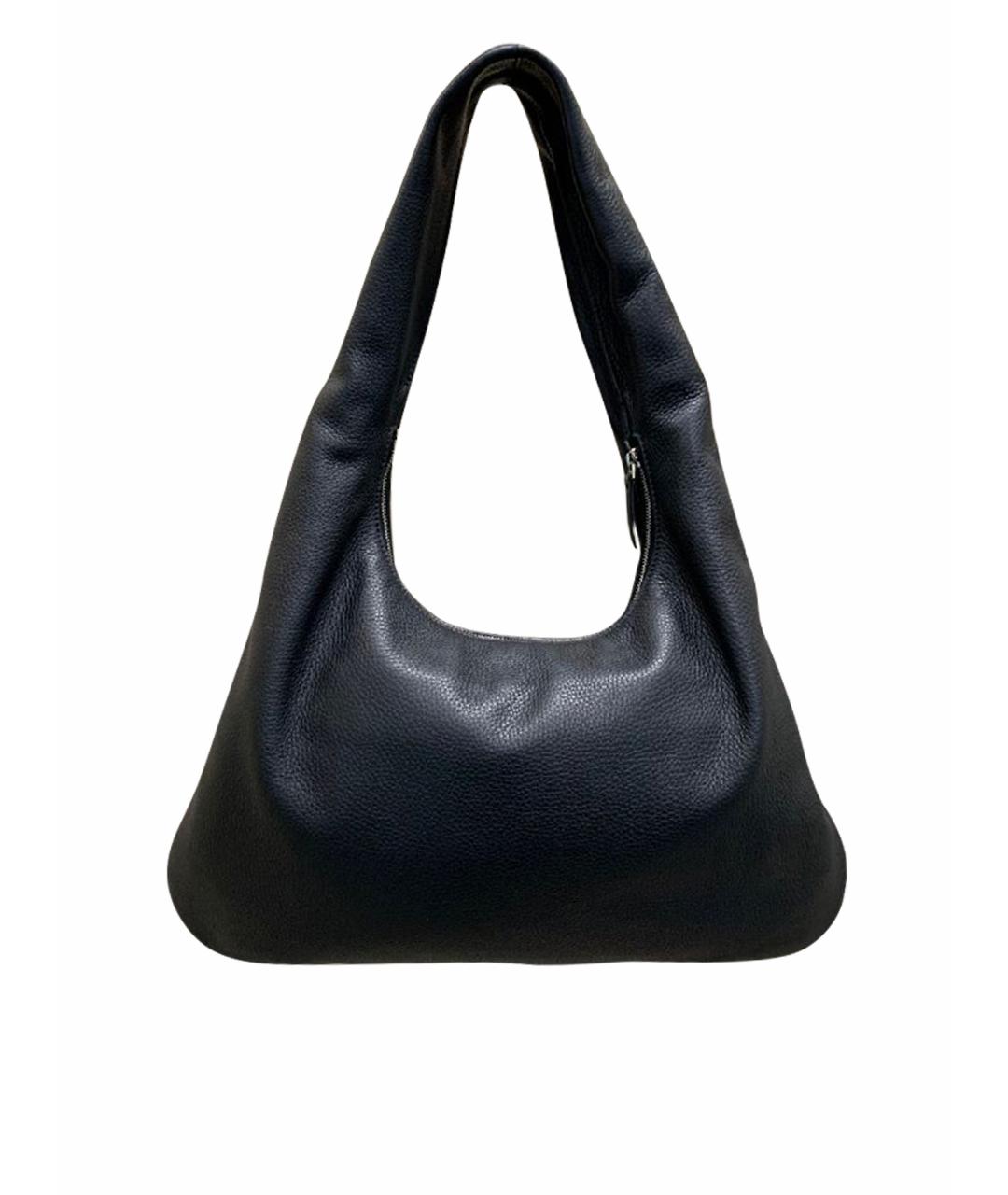 THE ROW Черная кожаная сумка через плечо, фото 1