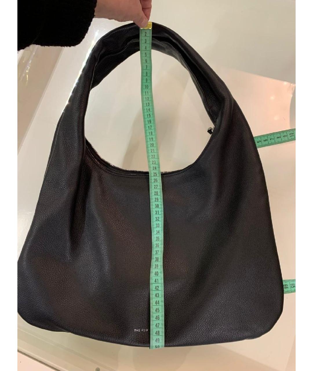 THE ROW Черная кожаная сумка через плечо, фото 8
