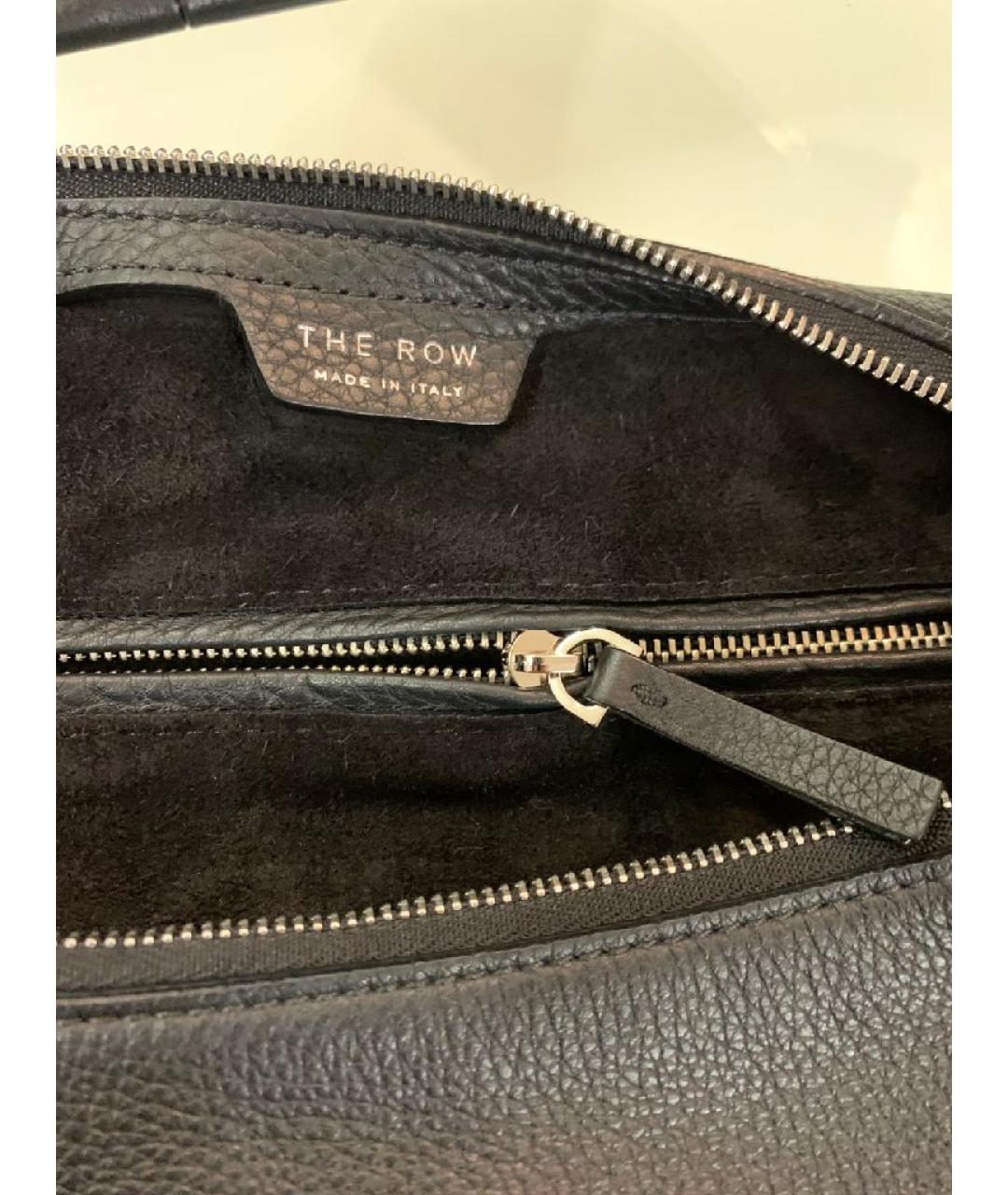 THE ROW Черная кожаная сумка через плечо, фото 7