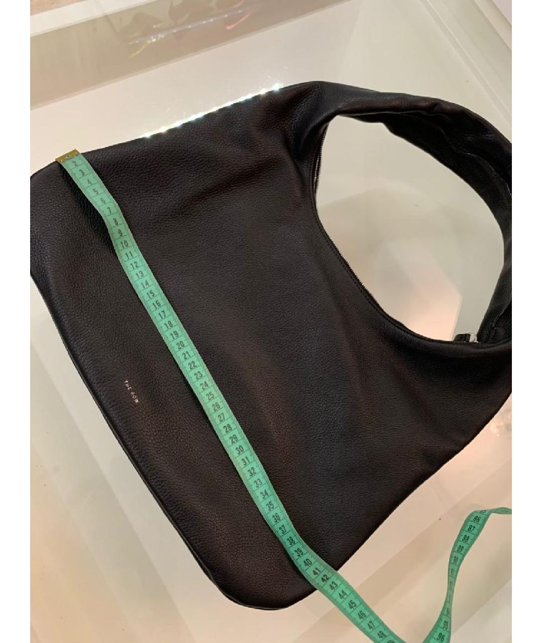 THE ROW Черная кожаная сумка через плечо, фото 9