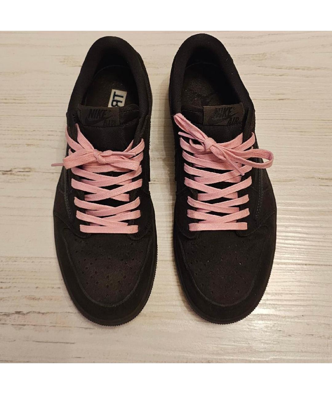 JORDAN Коричневые замшевые кеды, фото 2