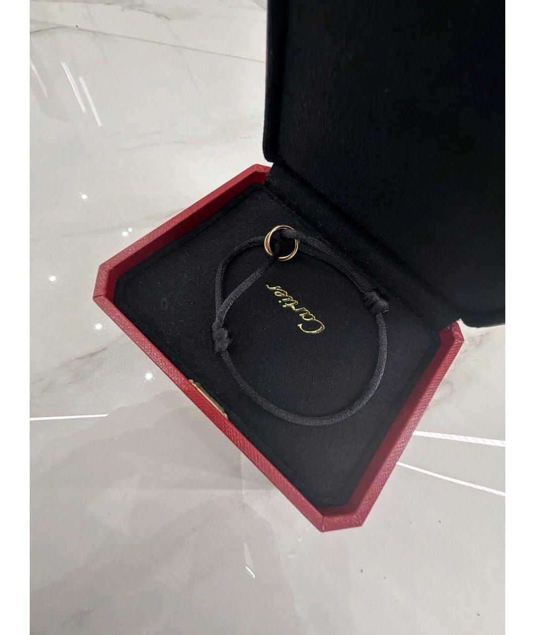 CARTIER Черный браслет из желтого золота, фото 4