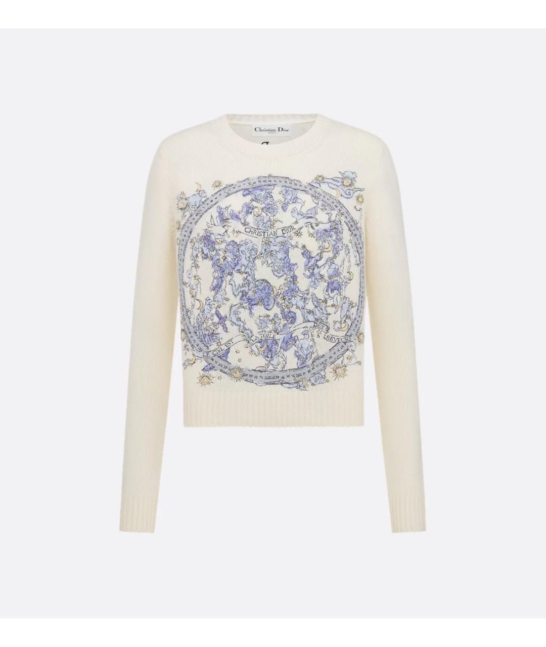 CHRISTIAN DIOR Белый кашемировый джемпер / свитер, фото 7