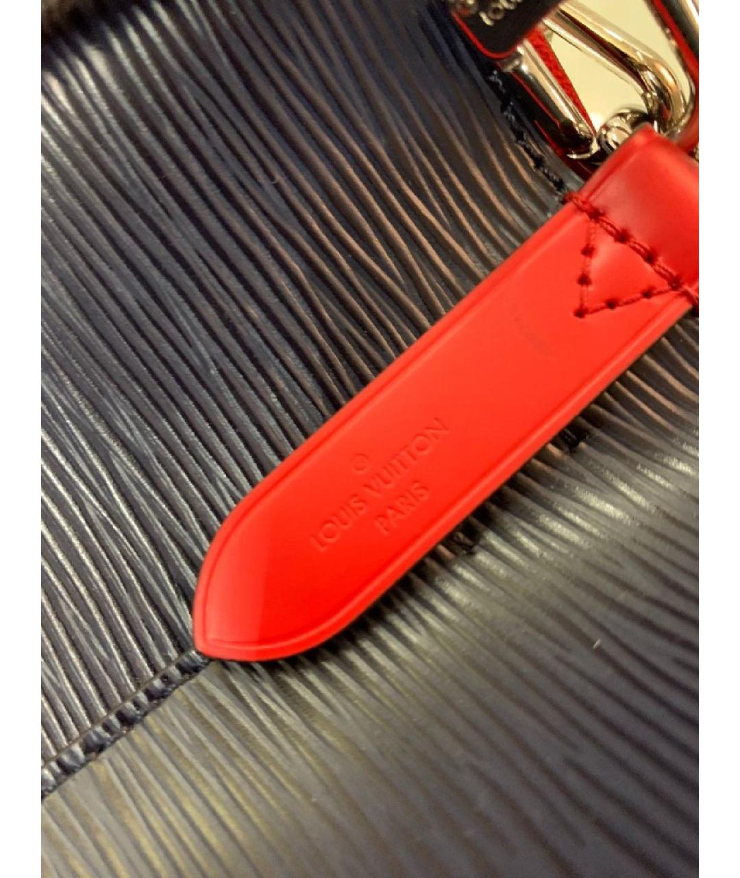 LOUIS VUITTON Синяя кожаная сумка тоут, фото 9