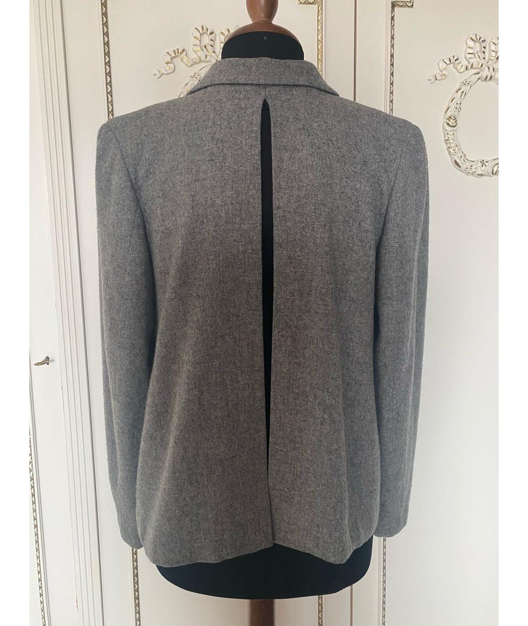 COMME DES GARÇONS Серый шерстяной жакет/пиджак, фото 2