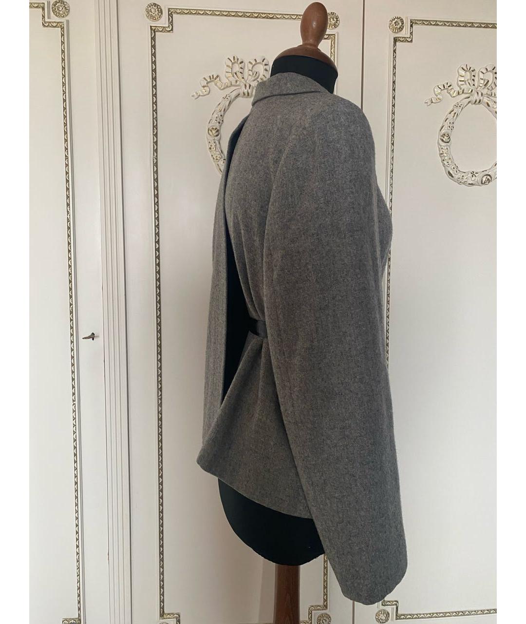 COMME DES GARÇONS Серый шерстяной жакет/пиджак, фото 5