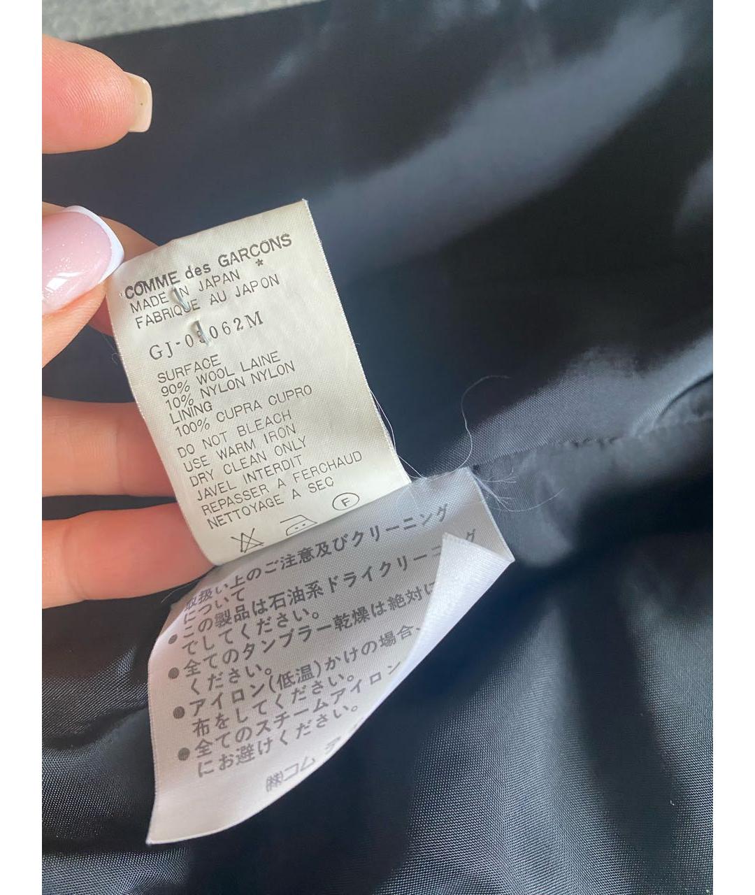 COMME DES GARÇONS Серый шерстяной жакет/пиджак, фото 7
