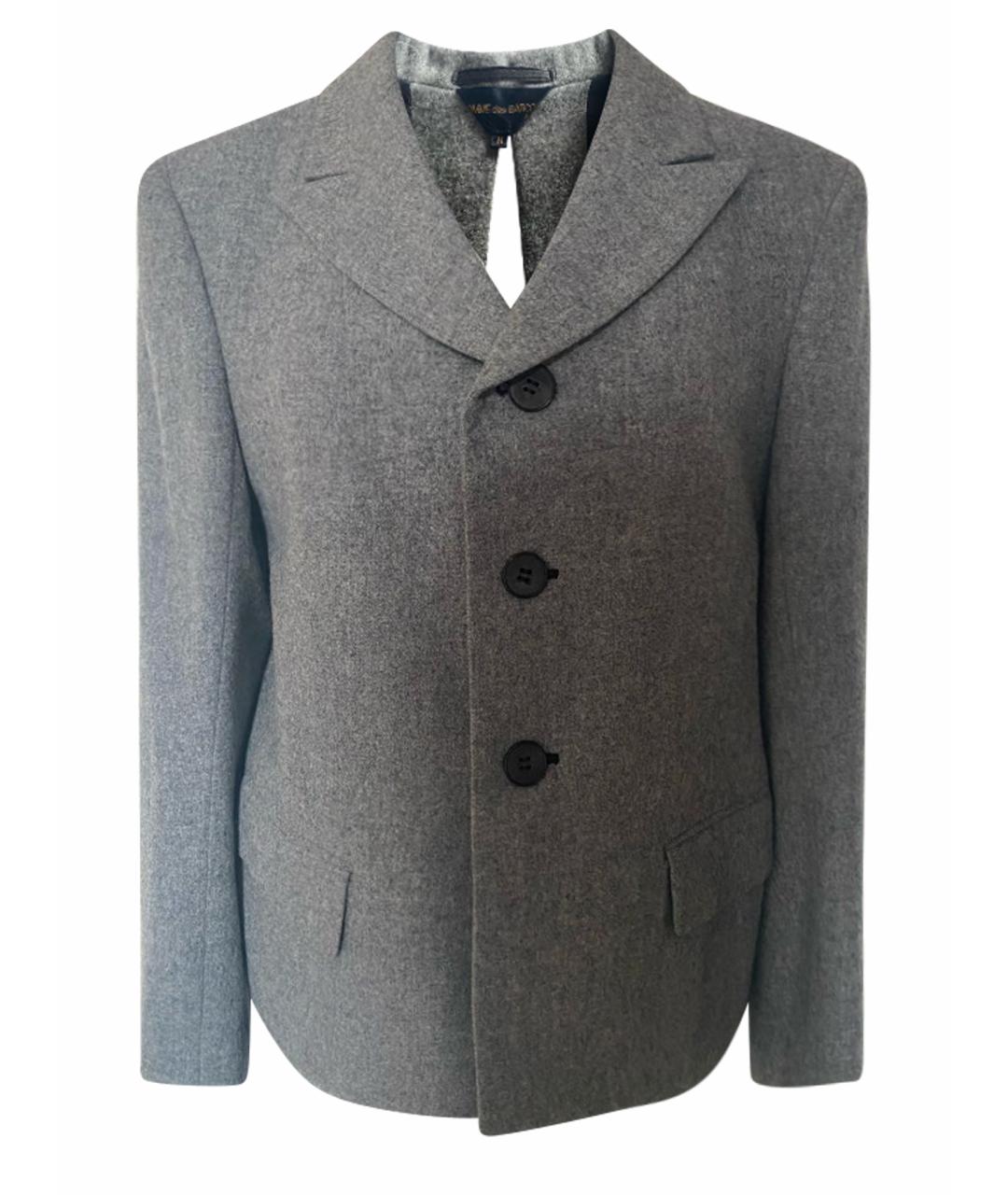 COMME DES GARÇONS Серый шерстяной жакет/пиджак, фото 1