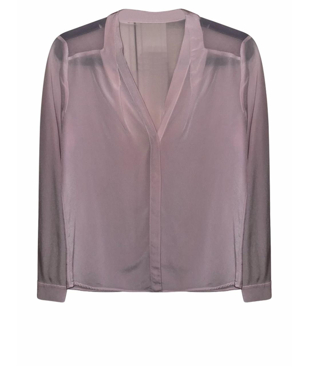 SANDRO Розовая шелковая блузы, фото 1
