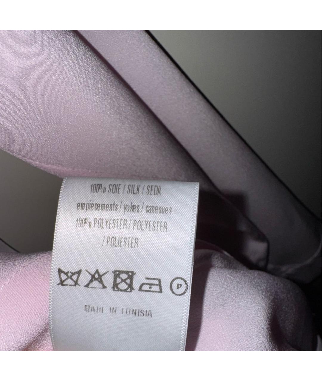 SANDRO Розовая шелковая блузы, фото 5
