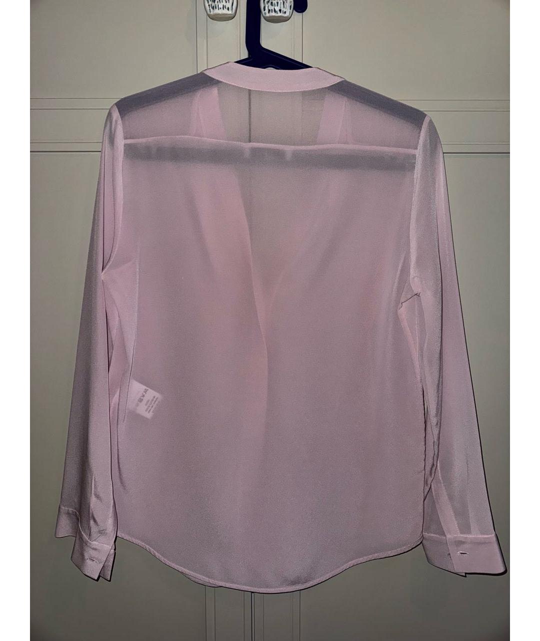 SANDRO Розовая шелковая блузы, фото 2