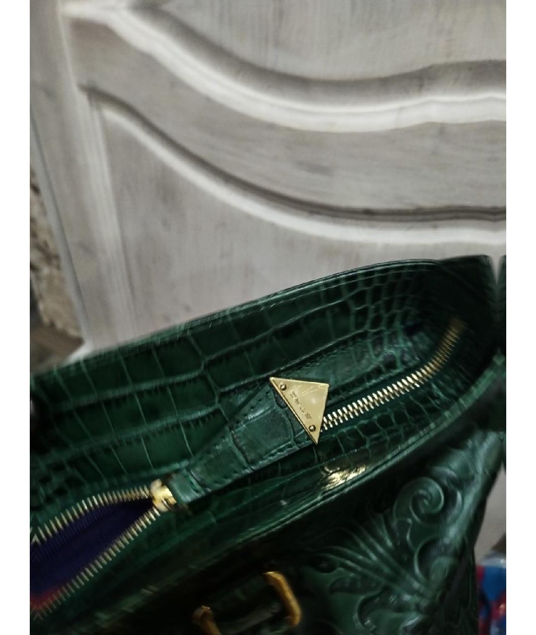 ETRO Зеленая кожаная сумка через плечо, фото 6