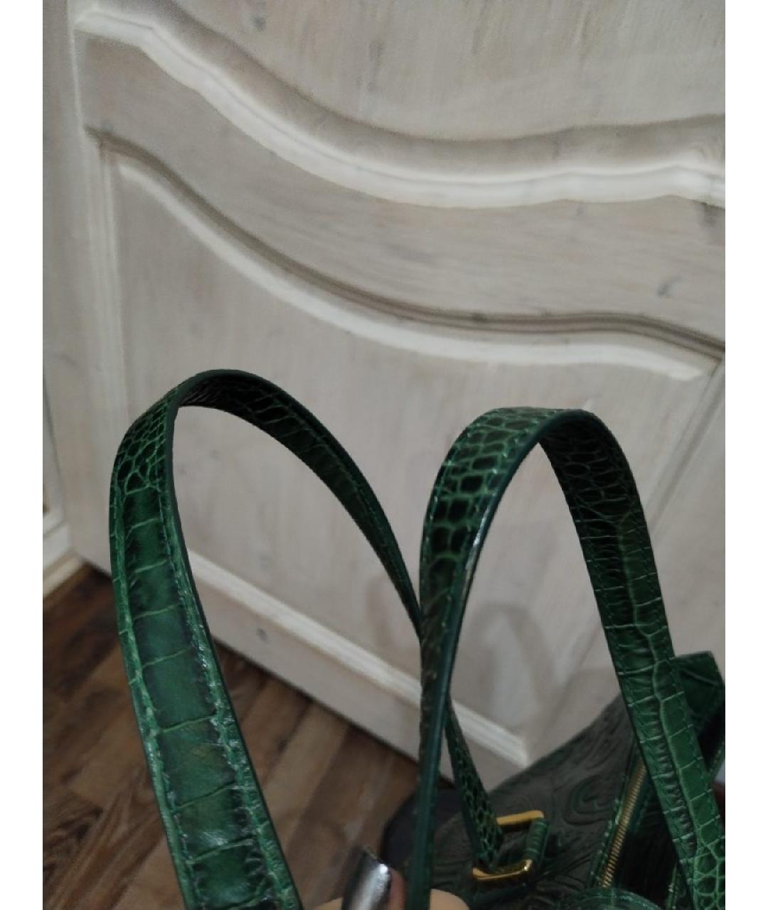 ETRO Зеленая кожаная сумка через плечо, фото 7