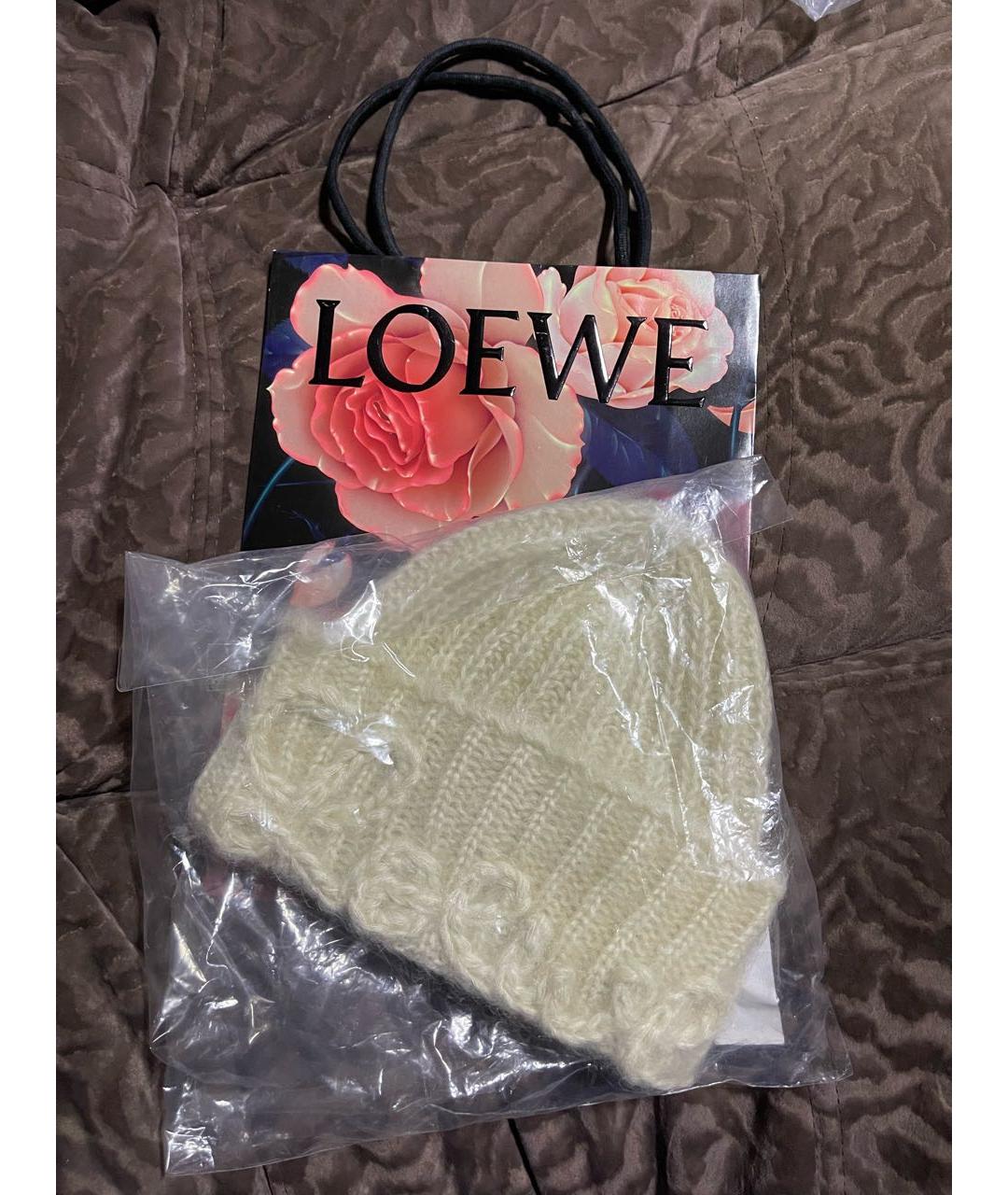 LOEWE Белая шапка, фото 3