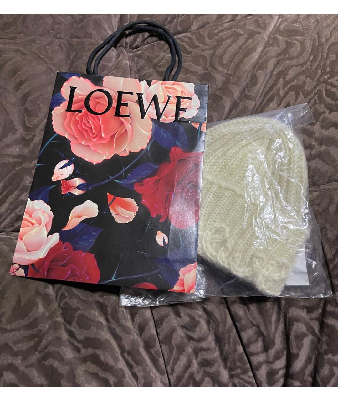 LOEWE Белая шапка, фото 7