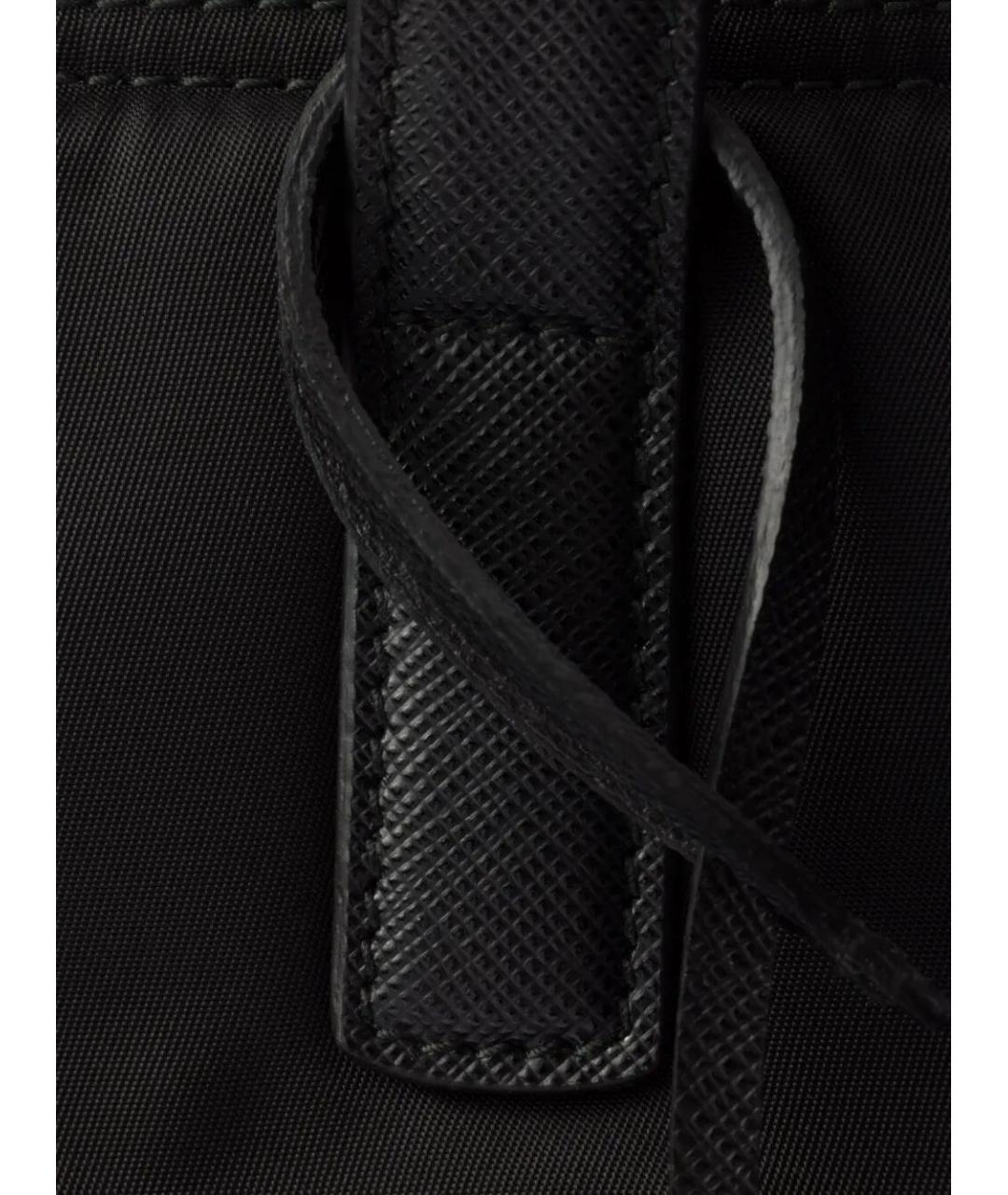 PRADA Черная синтетическая сумка тоут, фото 5