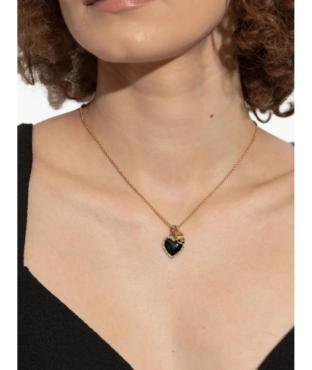 DOLCE&GABBANA Золотое латунное колье, фото 2