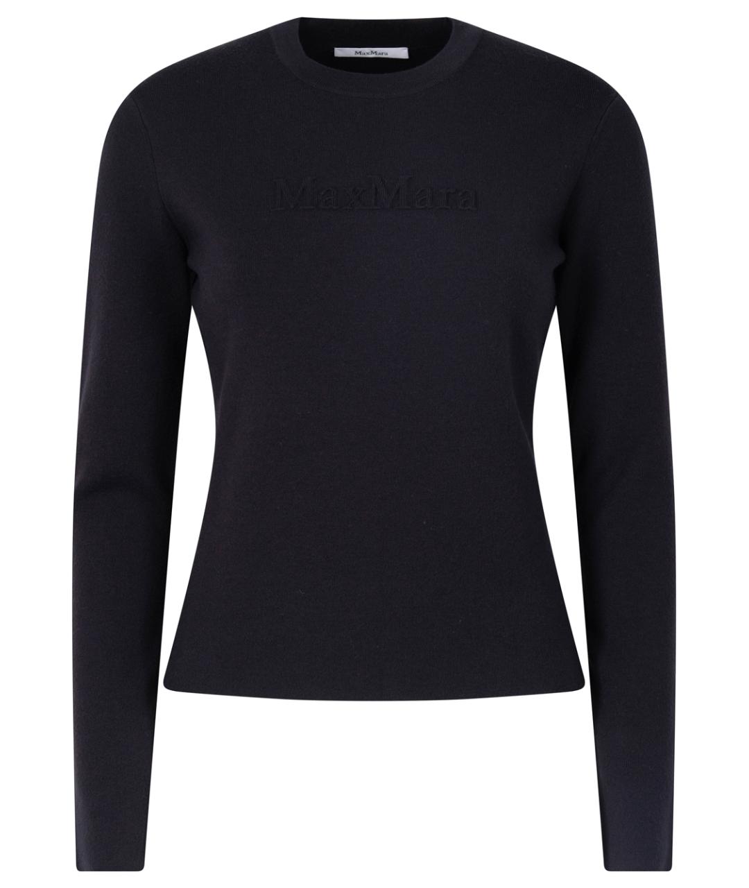 MAX MARA Темно-синий вискозный джемпер / свитер, фото 1