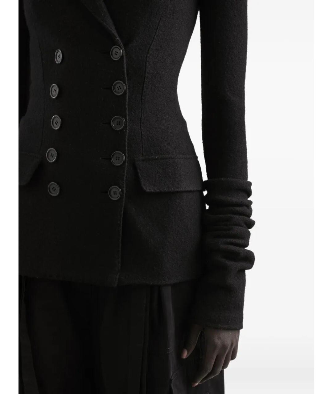 DOLCE&GABBANA Черный шерстяной жакет/пиджак, фото 4