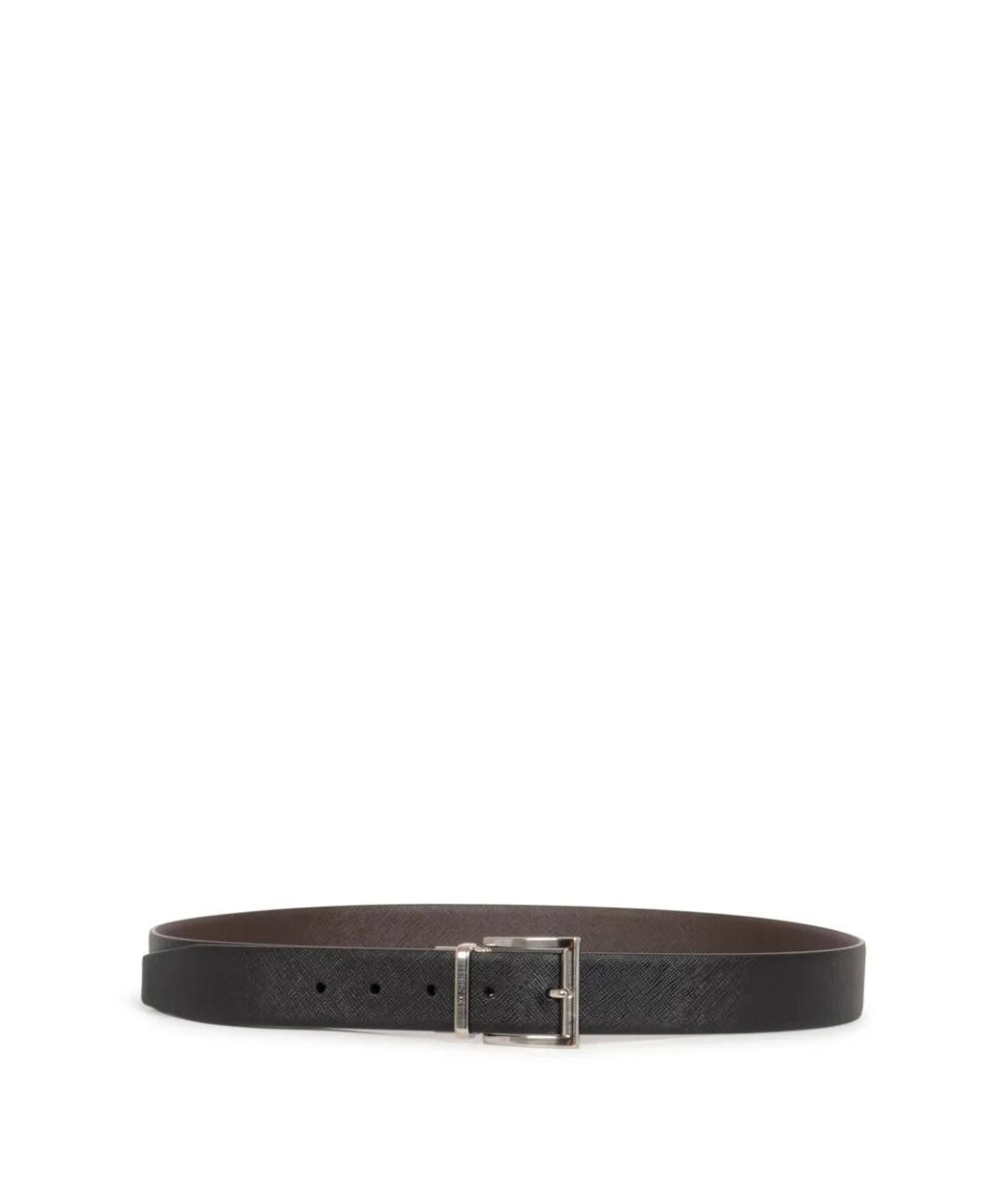 PRADA Черный кожаный ремень, фото 1