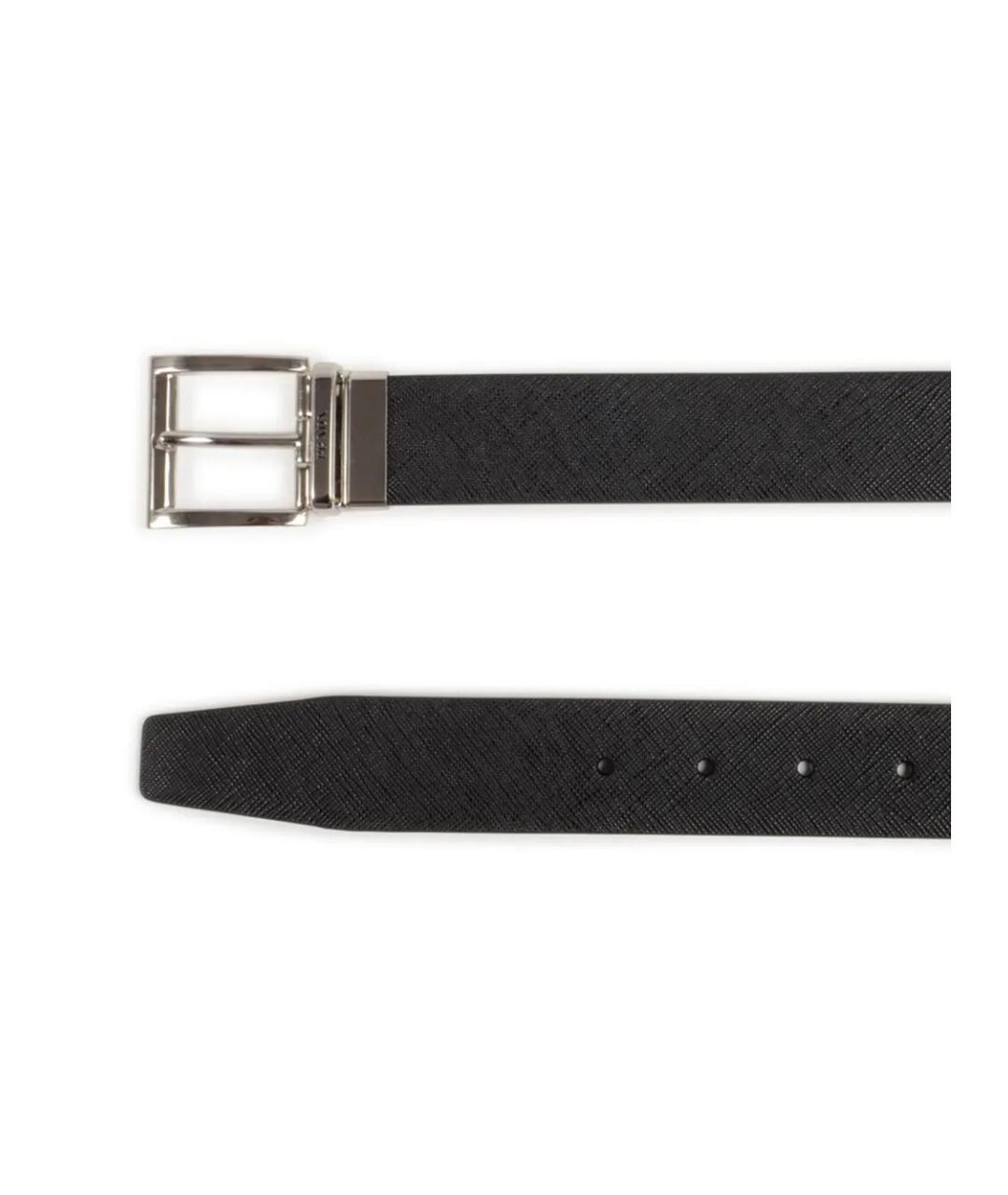 PRADA Черный кожаный ремень, фото 2