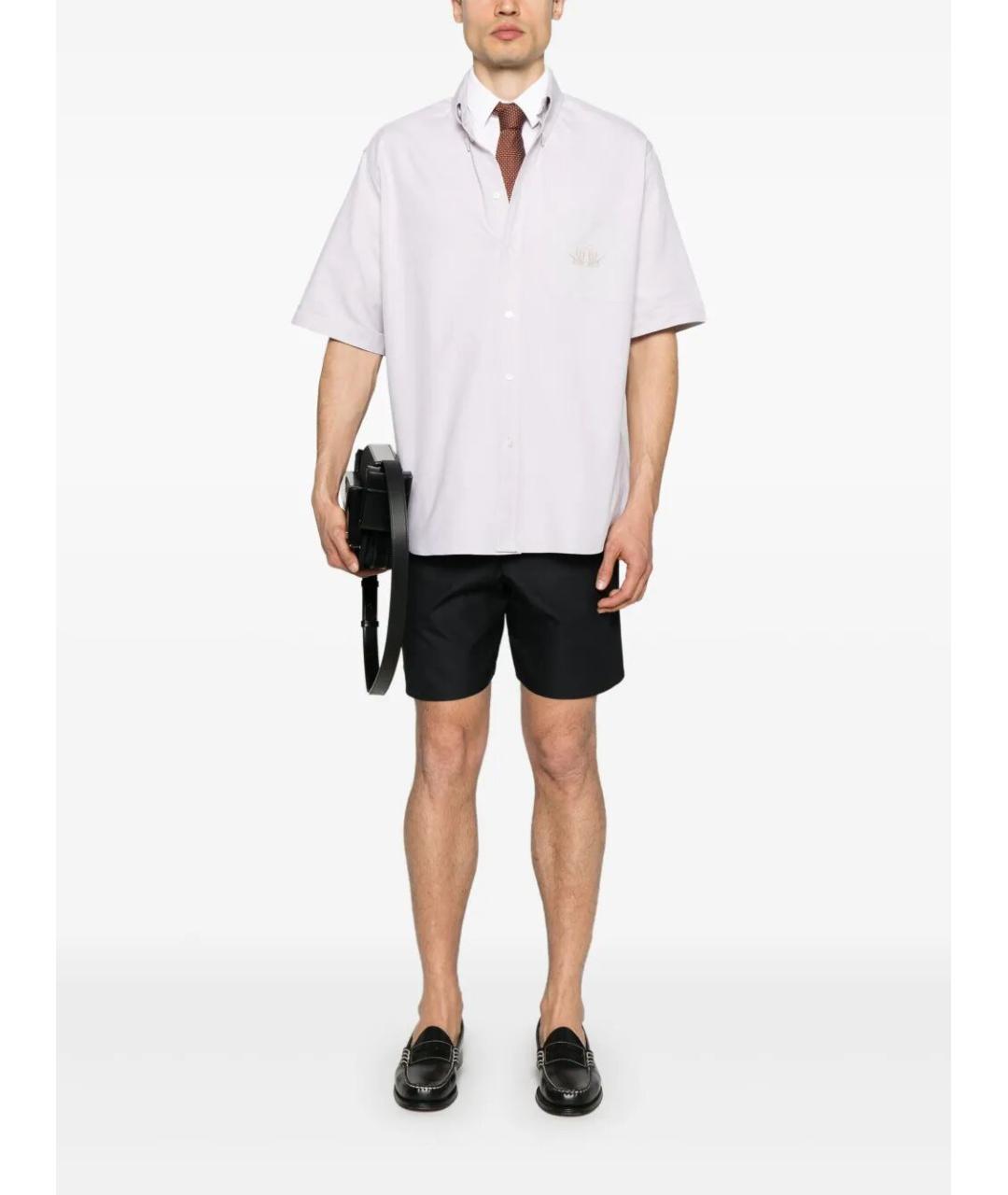 FENDI Бежевая хлопковая кэжуал рубашка, фото 5