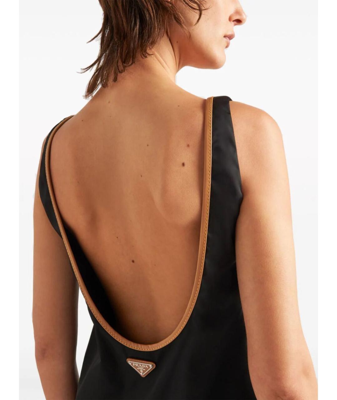 PRADA Черное хлопковое коктейльное платье, фото 4