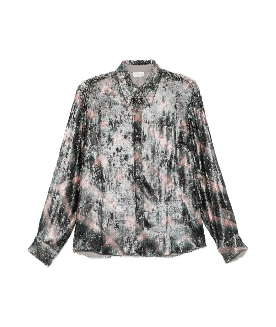 DRIES VAN NOTEN Мульти шелковая рубашка, фото 1