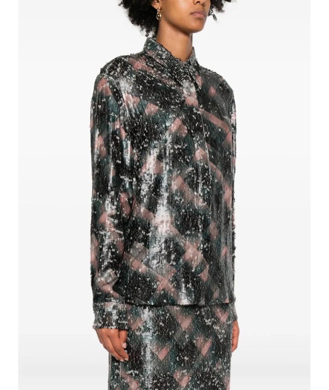 DRIES VAN NOTEN Мульти шелковая рубашка, фото 2