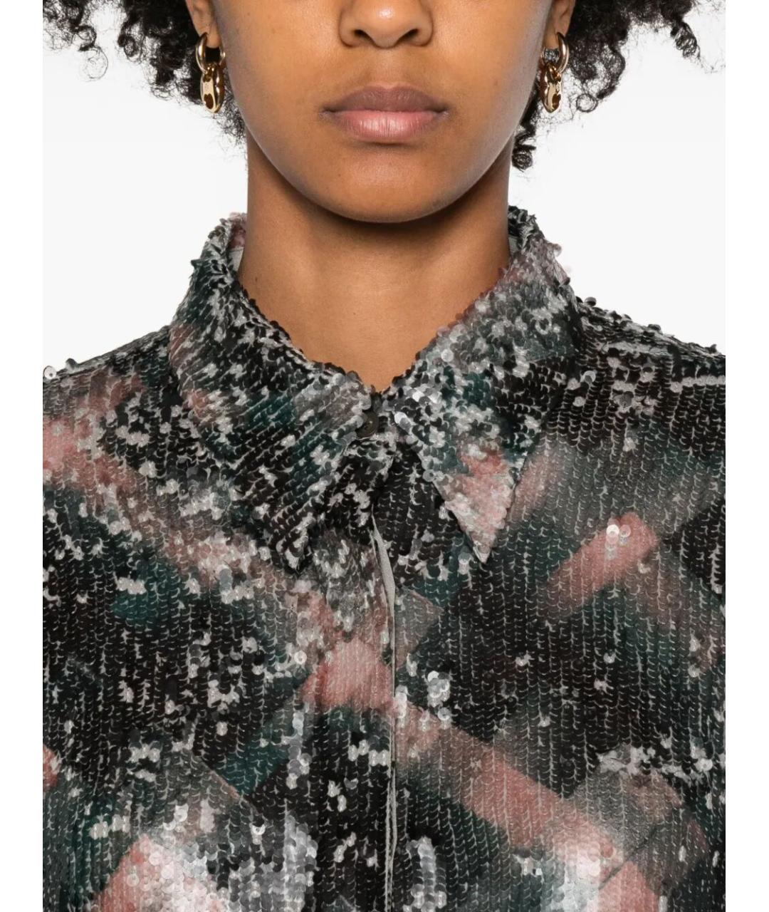 DRIES VAN NOTEN Мульти шелковая рубашка, фото 3