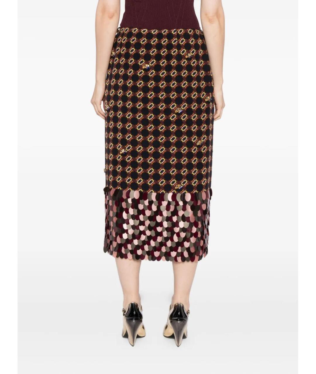 DRIES VAN NOTEN Мульти шелковая юбка миди, фото 4