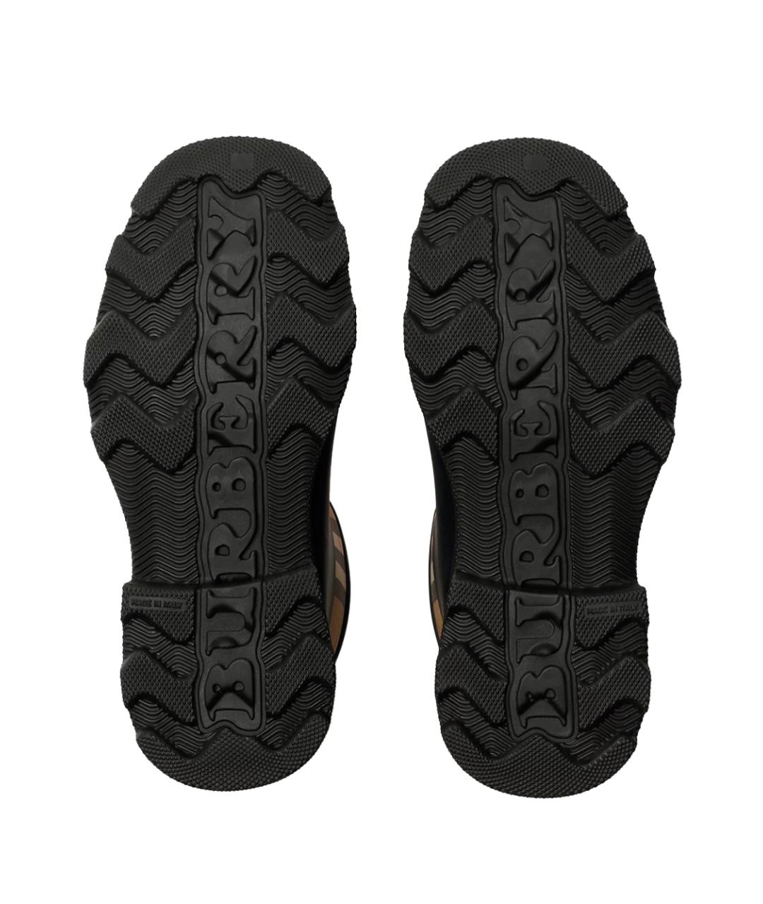 BURBERRY Черные резиновые ботинки, фото 3