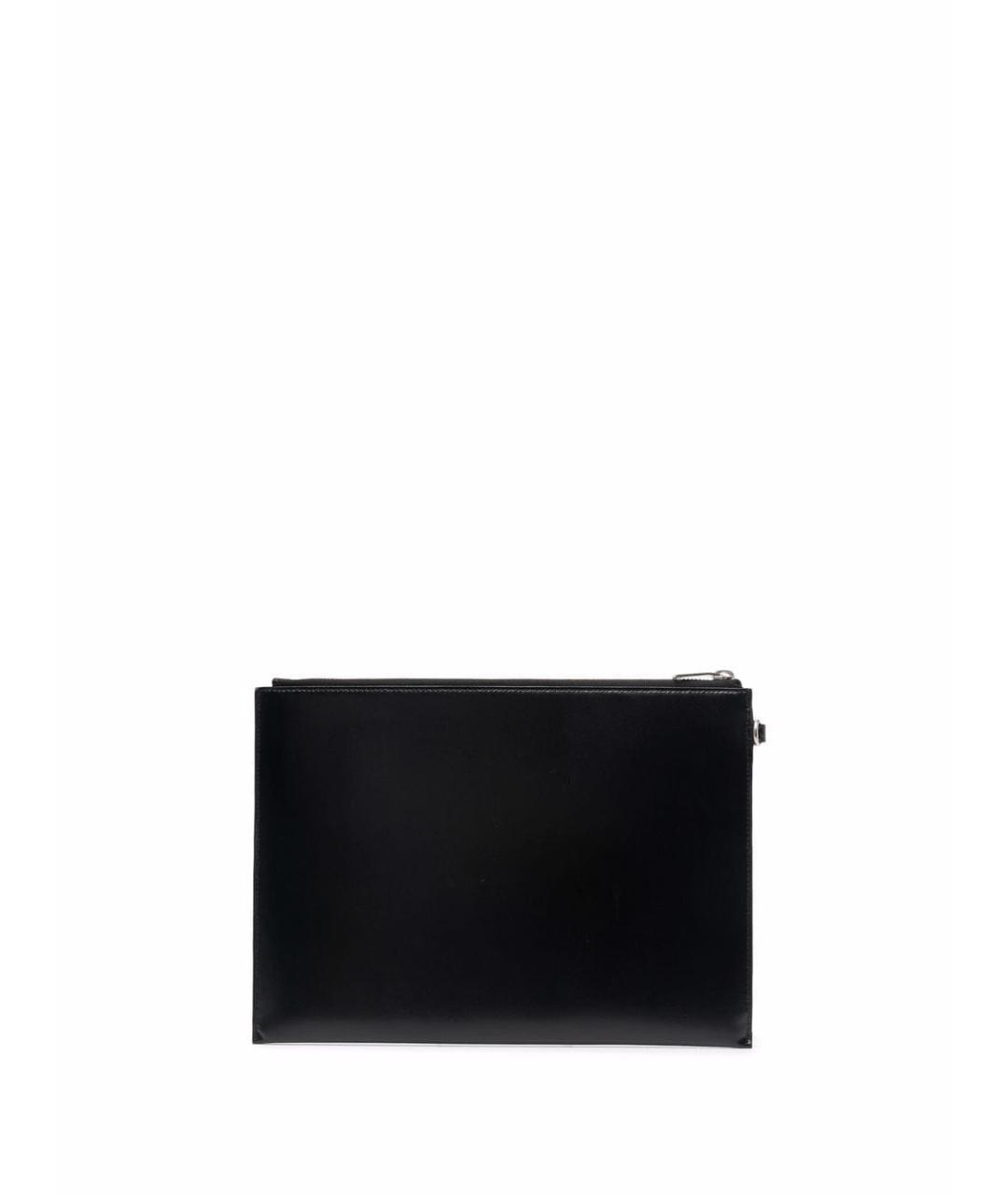 SAINT LAURENT Черная кожаная папка для документов, фото 2