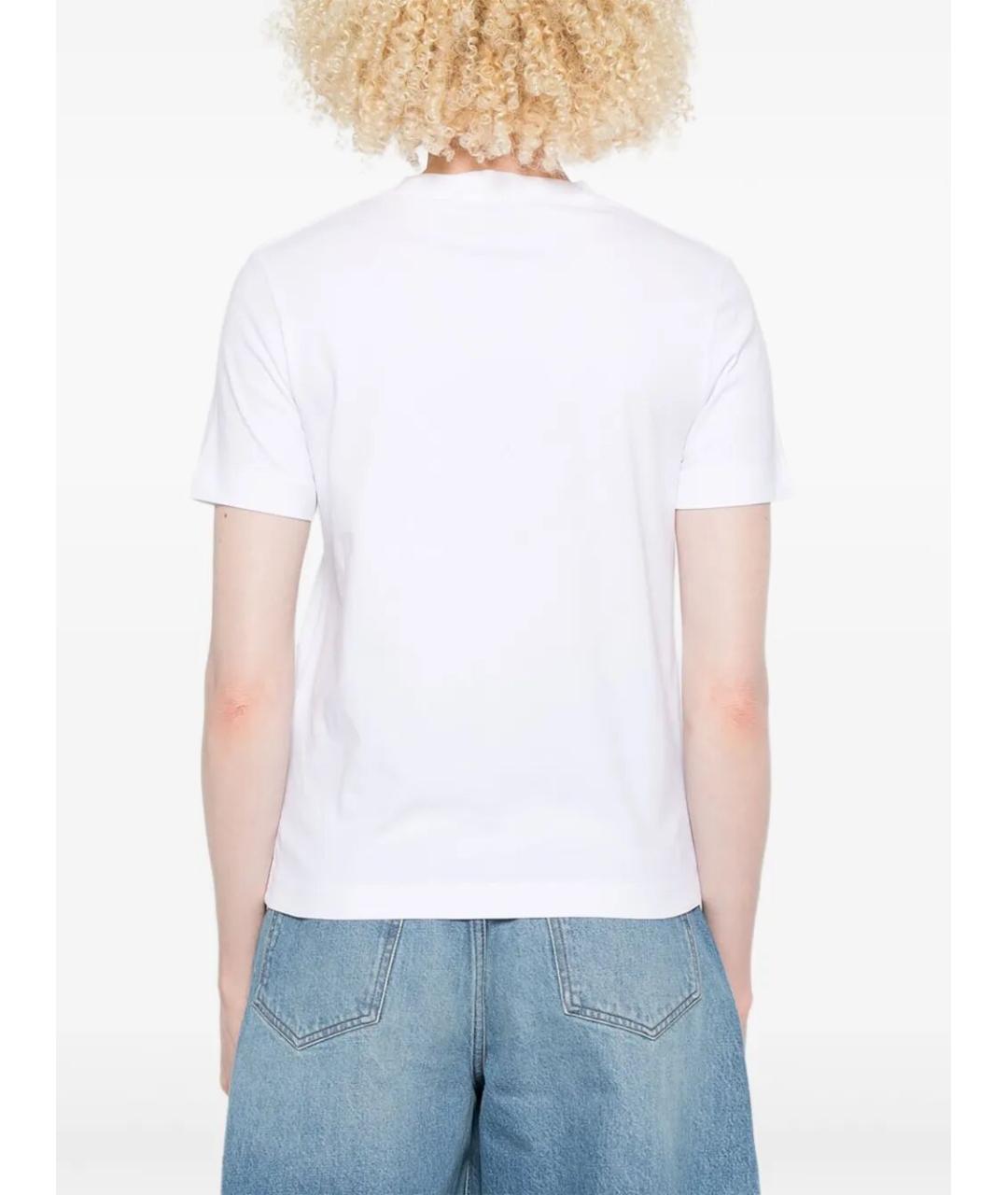 JACQUEMUS Белая хлопковая футболка, фото 4