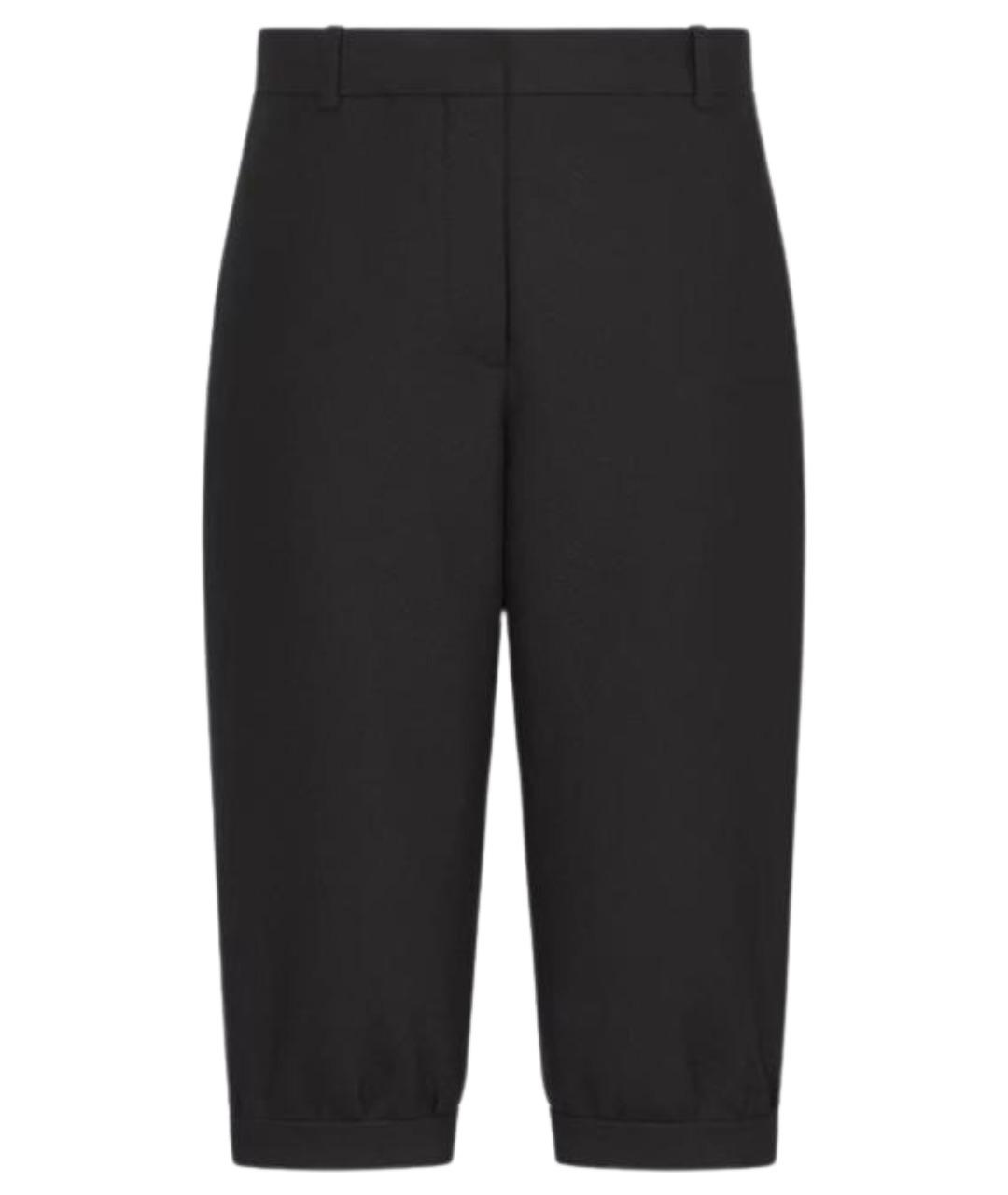 CHRISTIAN DIOR Черные шерстяные бриджи, фото 1