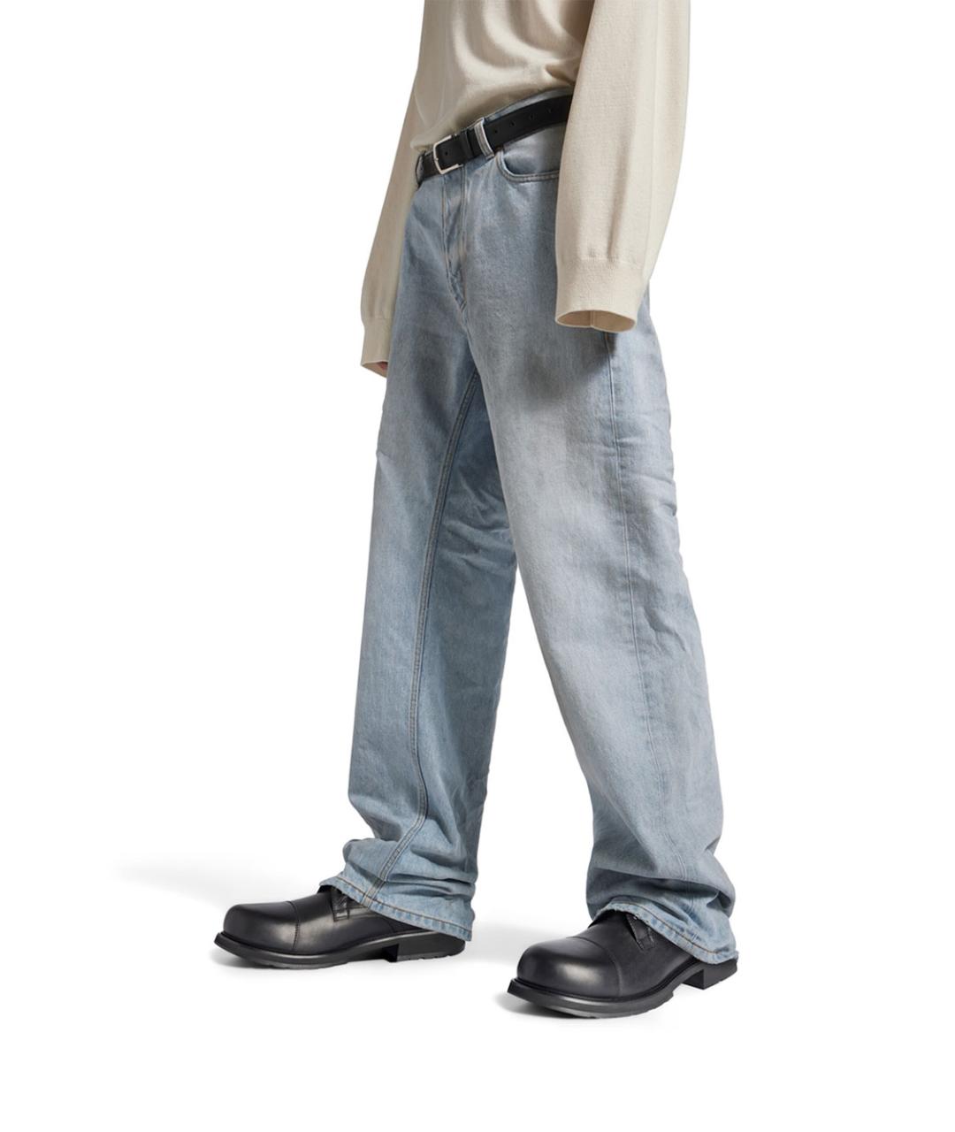 BALENCIAGA Черные кожаные низкие ботинки, фото 2