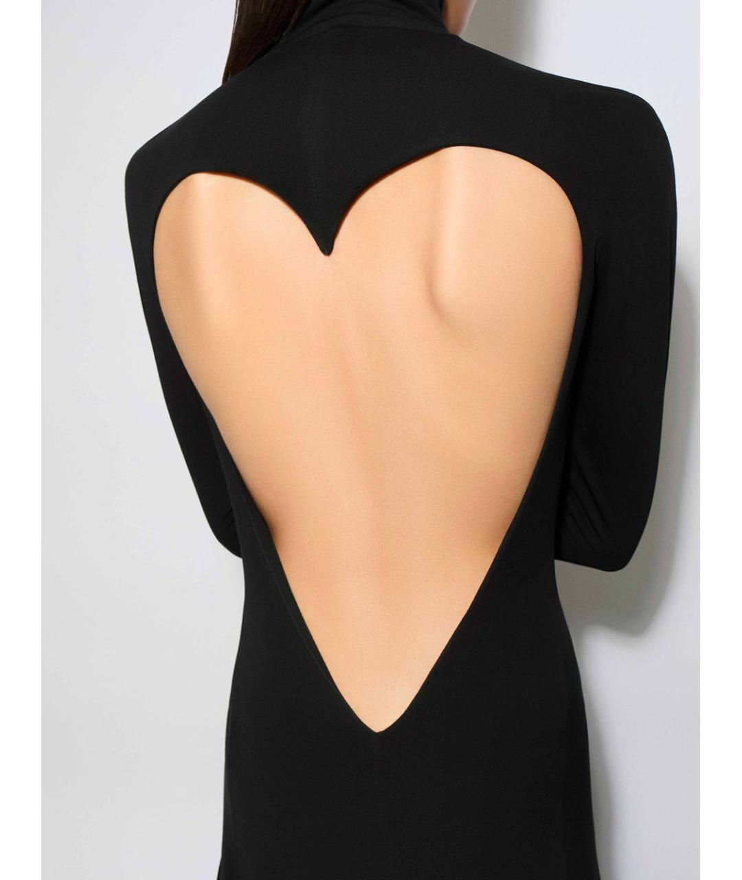 ALAIA Черное вискозное вечернее платье, фото 5