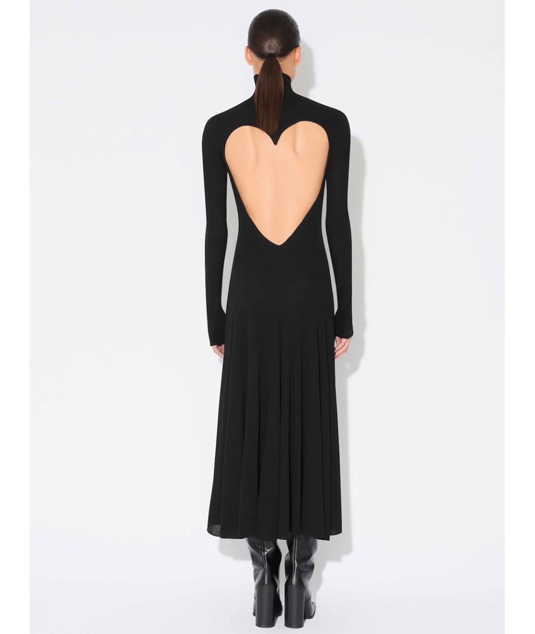 ALAIA Черное вискозное вечернее платье, фото 4
