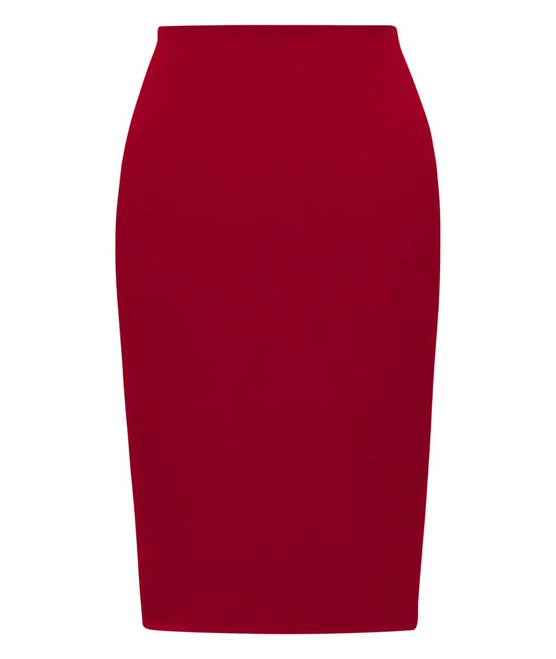 SAINT LAURENT Красная вискозная юбка миди, фото 1