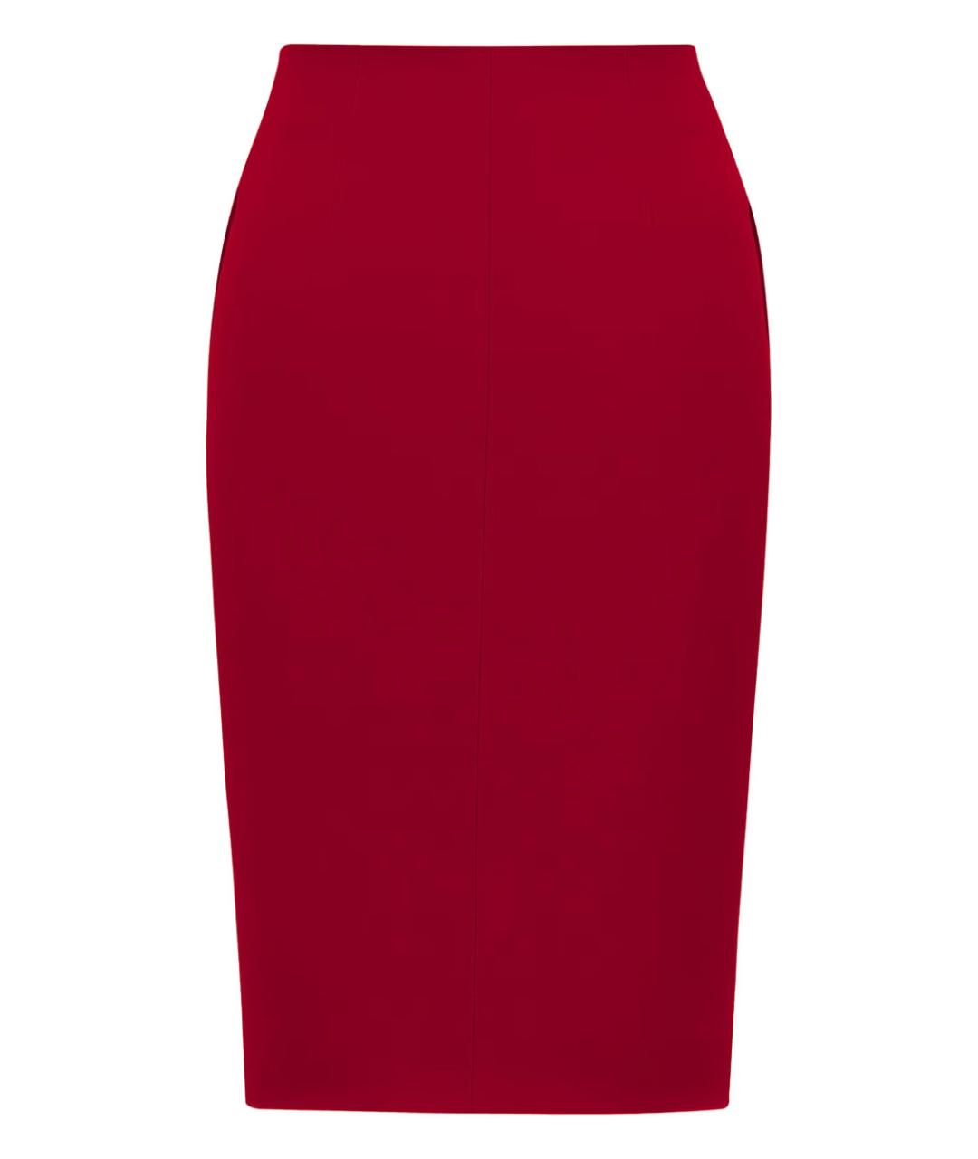 SAINT LAURENT Красная вискозная юбка миди, фото 2